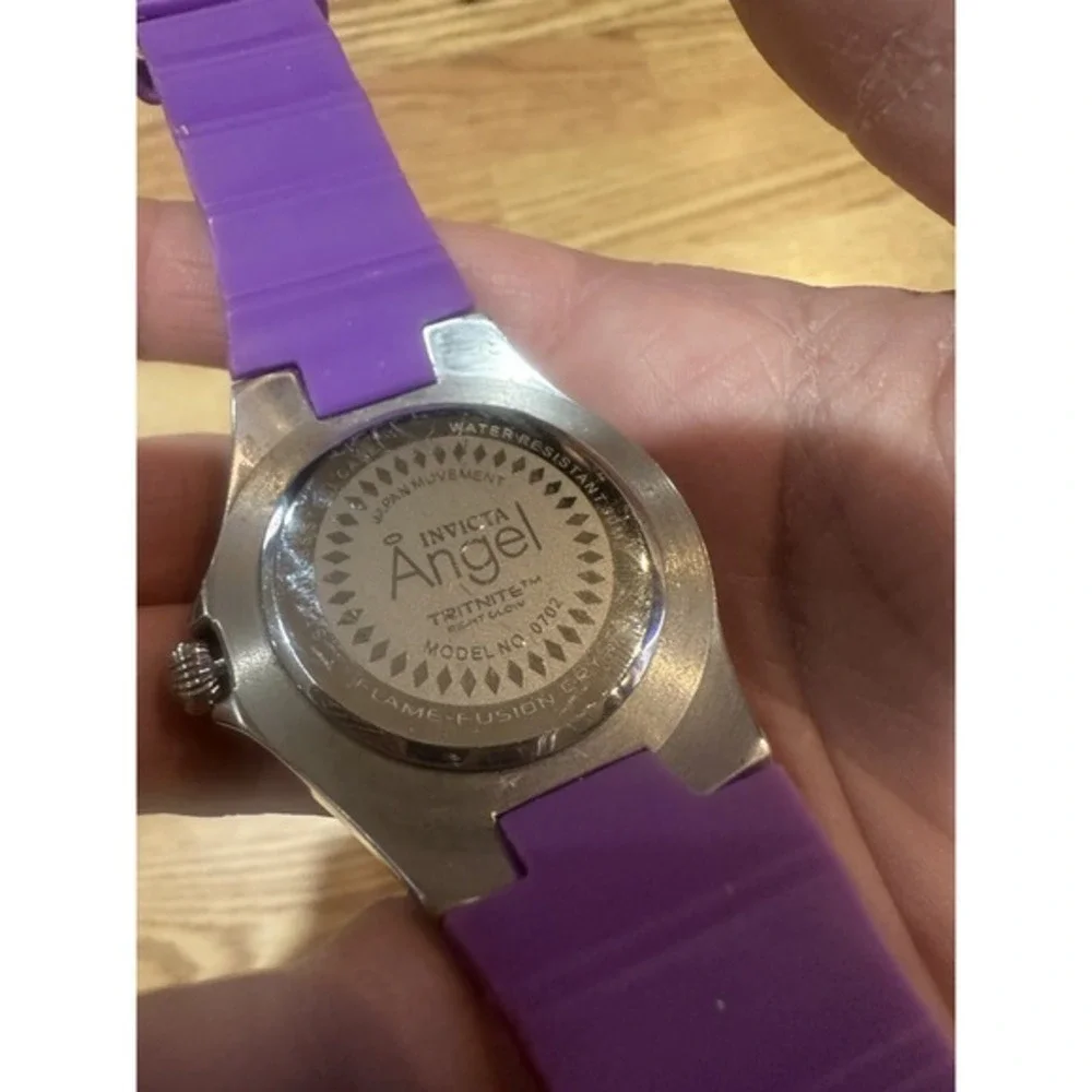 INVICTA Angel‎ Tritnite Night Glow Purple Silicone Band